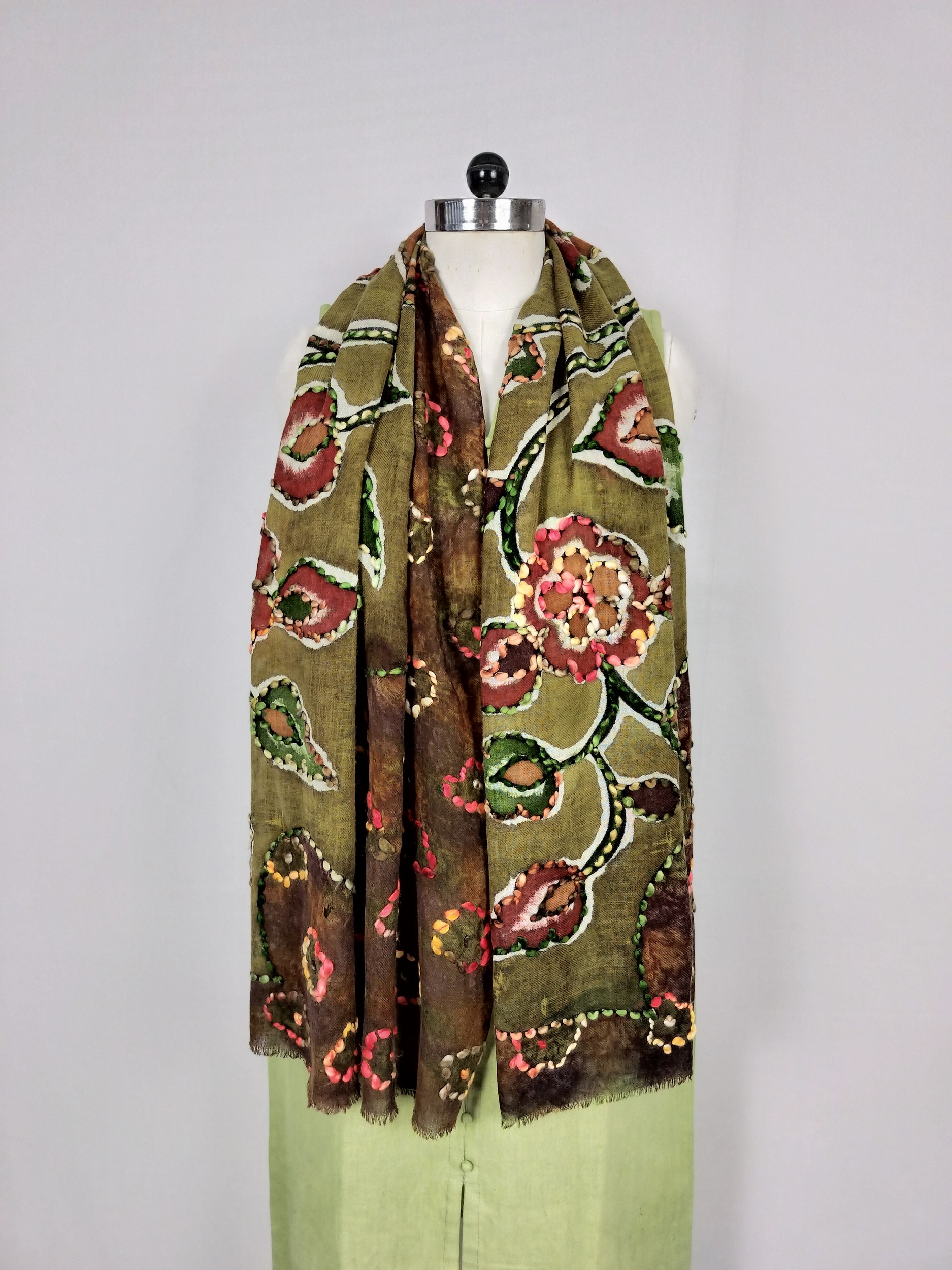 100% Wool Embroidery