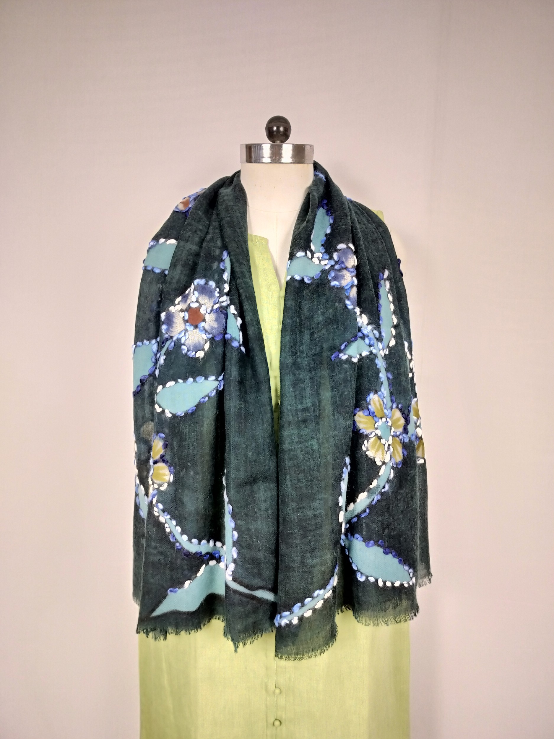 100% Wool Embroidery