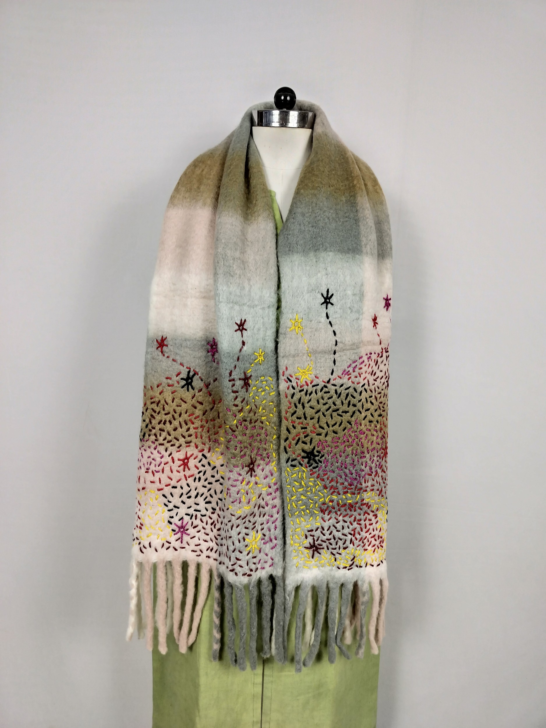 Acrylic Nylon Wool Embroidery