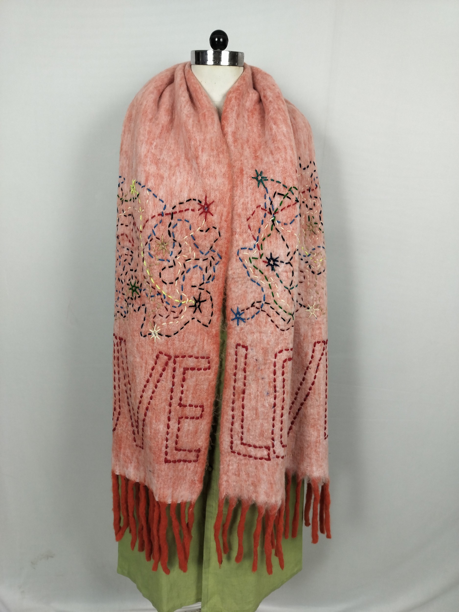 Acrylic Nylon Wool Embroidery